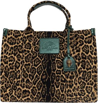 Kurt Geiger Borsa tote Southbank leopardata - Marrone