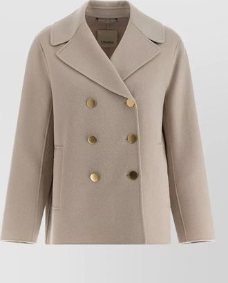 Max Mara virgin wool double breasted blazer