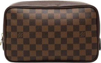 Louis Vuitton Pre-owned Trousse Toilette 25 - Dames - Vintage Tassen - Bruin - ONE Size - Leer - Vintage