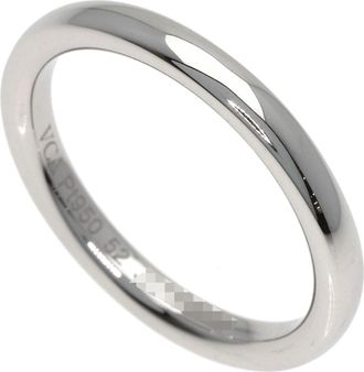 Van Cleef & Arpels Platinum 950 Band Ring (Pre-Owned)