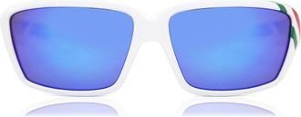 Salice 008 ITA BIANCO/RW BLU Mens Sunglasses White Size 60