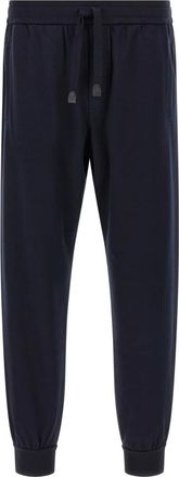 Brioni Heren, Broeken, Blauw, Maat: L Katoen