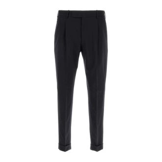 Pantaloni Torino Broeken, Heren, Blauw, 3Xl, Wol, Middernachtblauwe Stretch Wollen Broek