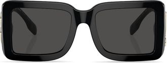 Burberry Sunglasses TB-motif square-frame sunglasses - women - Acetate - 55 - Black