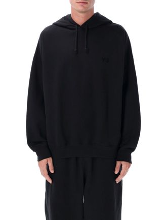 Yohji Yamamoto Oversized Brushed Cotton Fleece Hoodie