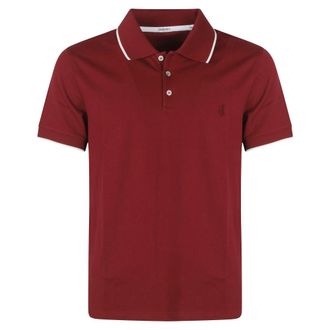 Saint Laurent Polo Shirts, male, Red, Size: XL Jersey Polo