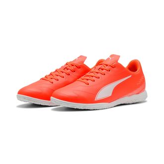 Puma Fussballschuh PUMA VITORIA II IT, Herren, Gr. 42,5, weiss (glowing rot, puma wei&szlig;), Synthetik, Schuhe Fussballschuh, f&uuml;r Halle und Strasse, mit Gummil