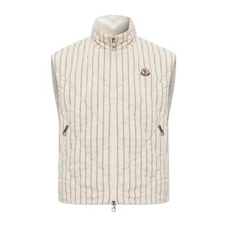 Moncler Vests, female, Beige, Size: M Aussa Down Vest