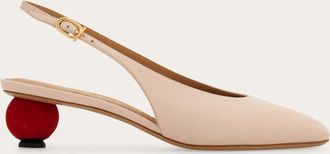Ferragamo Donna Slingback tacco a sfera Rosa Taglia 35.5