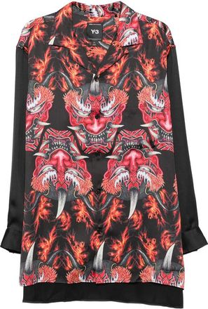 Yohji Yamamoto Graphic-print Button-down Shirt