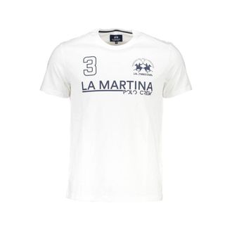 La Martina La Martina Witte Katoenen Heren T-Shirt