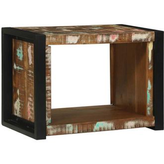 vidaXL Cubo De Pared Marr&oacute;n 55 X 35 X 40 Cm Madera S&oacute;lida Recuperada Vidaxl