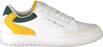 Tommy Hilfiger Mens Leather Trainers Fm0fm04366 - White - Size EU 40