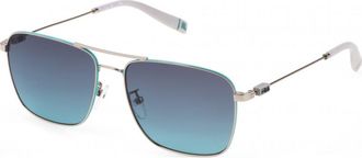 Fila Mens SFI456 58 0579 Sunglasses - Silver - One Size