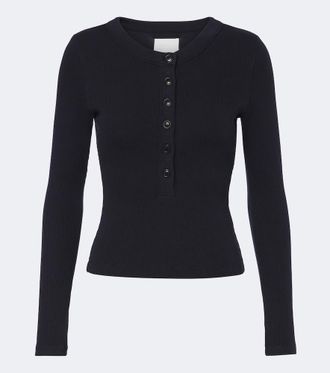 Citizens Of Humanity Varra ribbed-knit Henley shirt