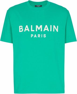 Balmain Hombre, Camisetas, Verde, Talla: M