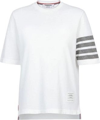 Thom Browne (WMNS) Thom Browne Short Sleeve T-Shirt White FJS102G-07862-100