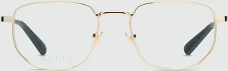 Gucci Round Optical Frame, Gold