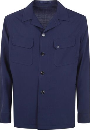 Tagliatore Casual Shirts - Heren - Zomerjassen - Blauw - M - Jassen