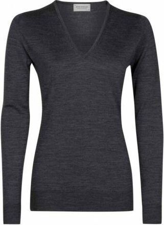John Smedley Charcoal Fine Knit Merino Wool Sweater Size XS