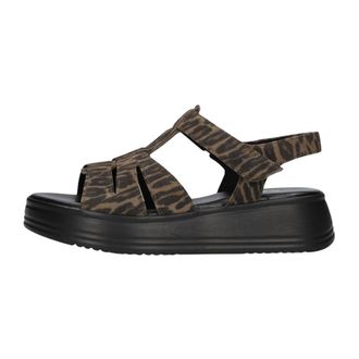 Gabor Schoenen, Dames, Bruin, 43 EU, Leer, 742 Platform Sandal