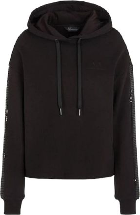 A|X Armani Exchange 6Rym 09 Hoodie - Dames - Hoodies - Zwart - XS - Katoen - Hoodies & sweatvesten