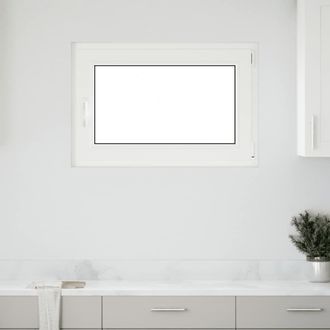 Berkfield Home Basement Window RISOR 90x70 cm Tilt&Turn DIN Right White