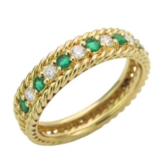 Dior Green Yellow Gold Yellow Gold (18K) Band Ring (Pre-Owned)