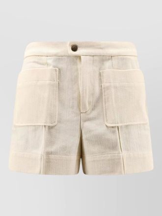 SOEUR tailored bermuda shorts belt loops pockets