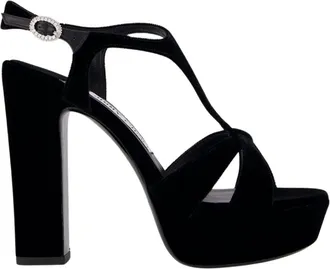 Jimmy Choo London Schoenen, Dames, Zwart, 38 EU, Leer, Kesia 120 Sandalen