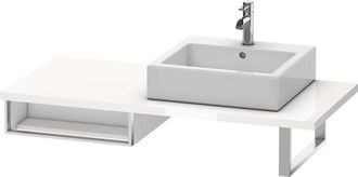 Duravit Duravit Vero Armario Base Para Consola, 6548, 1 Compartimento Abierto, 500mm, Color (frente/cuerpo): Laca Blanca De Alto Brillo - Ve654808585