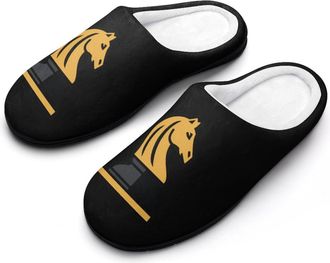 Generic Horse Chess Piece Knight Funny Mens Cotton Slippers Soft Non-Slip Rubber Sole House Slipper Indoor Outdoor