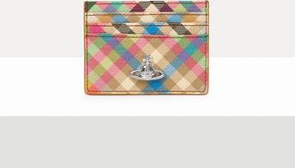 Vivienne Westwood Flat Card Holder Buccia Darancia Heather-plaid One Size Women