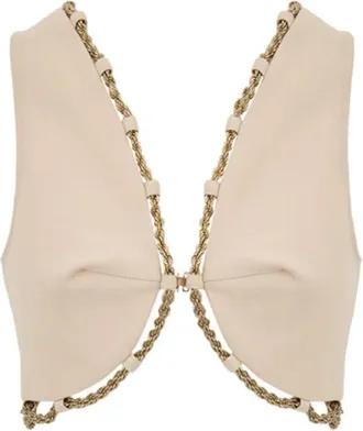 Cult Gaia Donna, Giacche, Beige, M, new