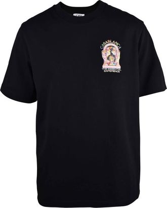 Casablanca LArche T-shirt Zwart