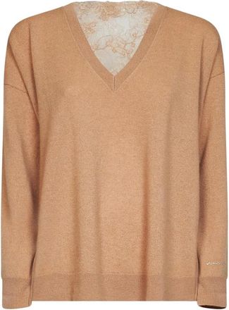 Ermanno Scervino D49Em 035Ea 9-Mfb 78 Cardigan - Dames - Vesten - Beige - S - Truien & Vesten
