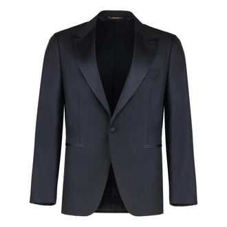 Canali Blazers, male, Blue, M, Wool Two-Pieces Suit