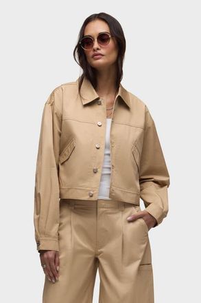 Hudson Gigi Swing Trucker Jacket in Almond at Nordstrom, Size X-Small