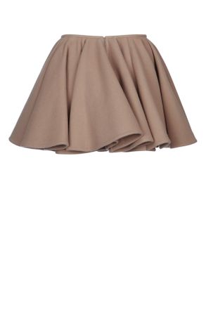 Alaia Womens Skater Skirt Camel Gonne