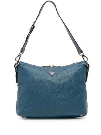 Prada Borsa a spalla Vitello Daino 2010-2025 - Blu