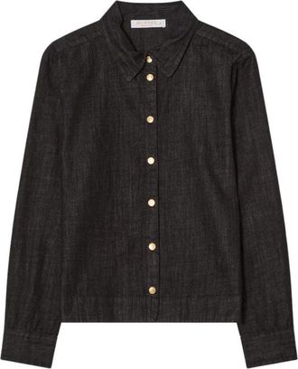 Busnel Poppy Shirt - Dames - Overhemden - Zwart - XS - Katoen - Overhemden