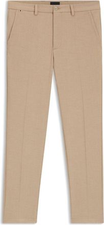 BOSS Slim-fit trousers in melange stretch fabric