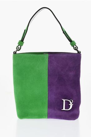 Dsquared2 Borsa Mini Bicolore in Suede taglia Unica