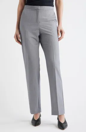 Mango Straight Leg Pants in Grey at Nordstrom, Size 6
