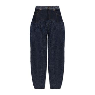 Ganni Jeans de corte holgado de cintura alta - Jeans - Mujer - Azul - W29 L33