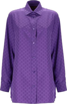 Gucci Shirt With Gg Weave