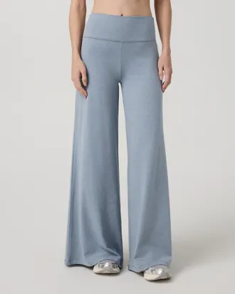 Vuori Clothing Halo Easy Wideleg Pants - Shorts | Coastal Fog Heather | XS, Size Extra Small