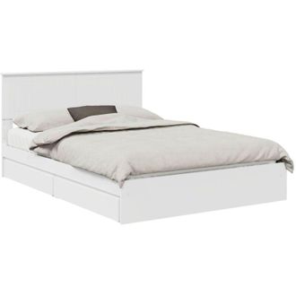 vidaXL Cama Con Almacenamiento 140 X 190 Cm Madera De Ingenier&iacute;a Vidaxl