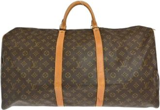 Louis Vuitton Vintage, unisex, Bruin, ONE Size, Pre-owned Canvas Weekendtas