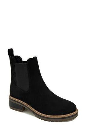 Kensie Khai Bootie in Black Microfiber at Nordstrom Rack, Size 6.5